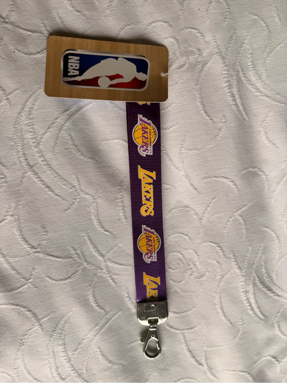 Los Angeles Lakers NBA Lanyard Keychain Key Ring PSG NWT Official Licensed